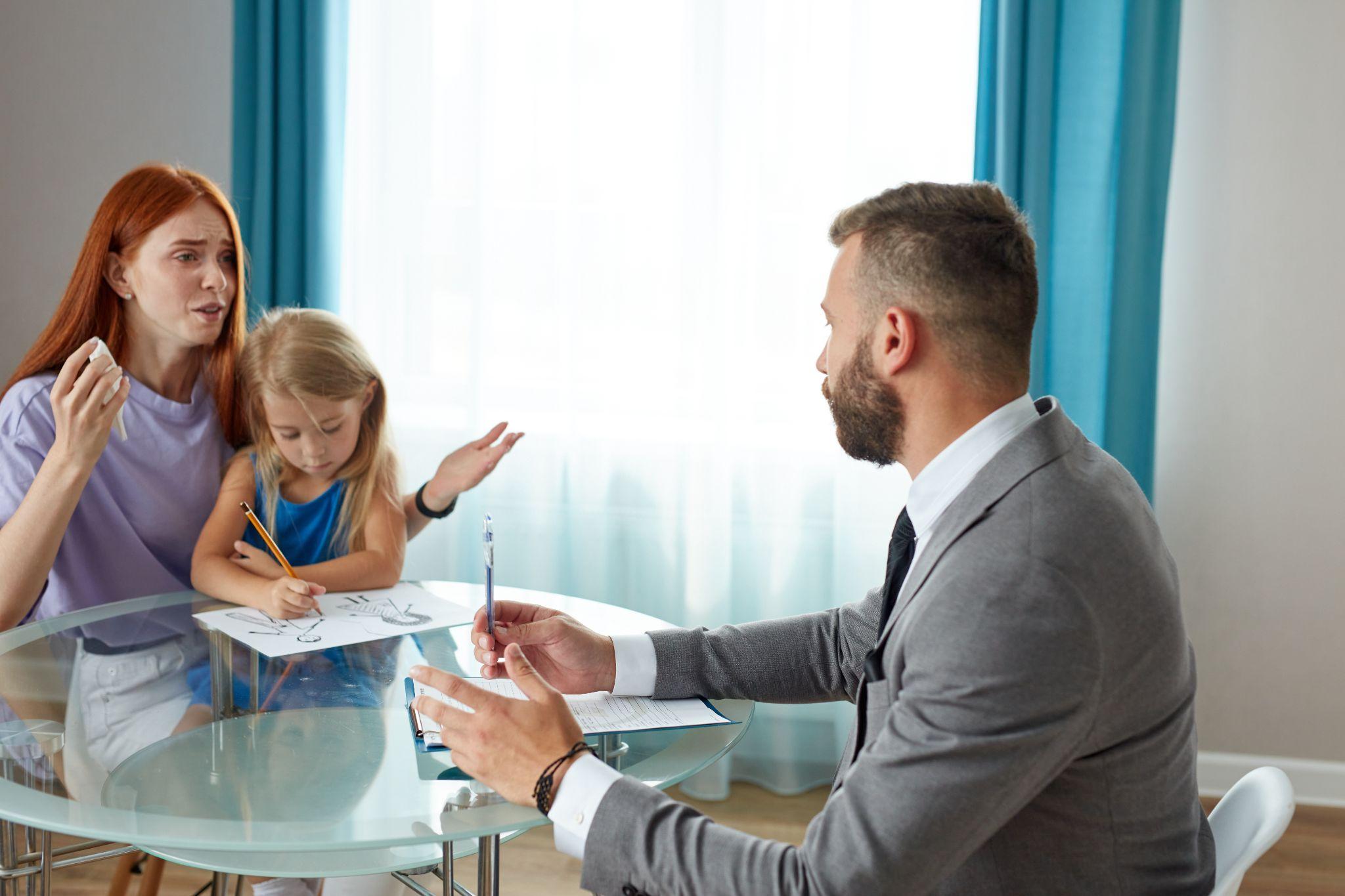 Meeting with child support attorney